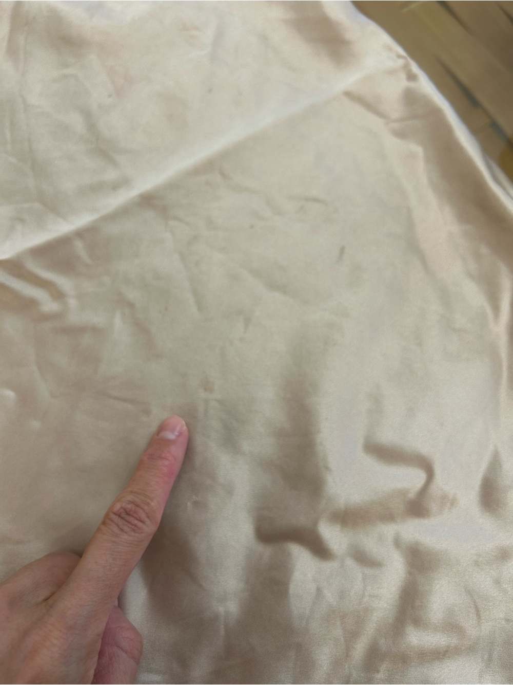 100% Silk Slip Pillowcase in Champagne Colour - Picture 7 of 9